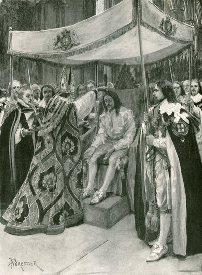 The anointing of Charles I by Amedee Forestier